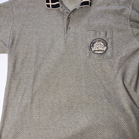 MEN'S HARLEY DAVIDSON POLO SHORT SLEEVE - SIZE XL - Picture 1 of 12